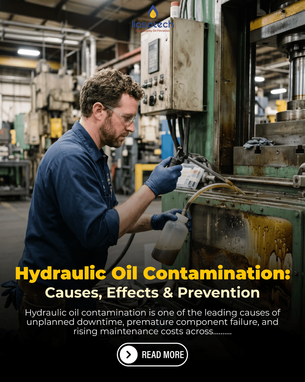 Hydraulic Oil Contamination: Causes, Effects and Prevention